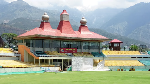 Cricket Stadium, Himachal Pradesh Cricket Association, ITI-Stadium Rd, Jawahar Nagar, Dharamshala, Himachal Pradesh 176215, India, Athletics_field, state HP