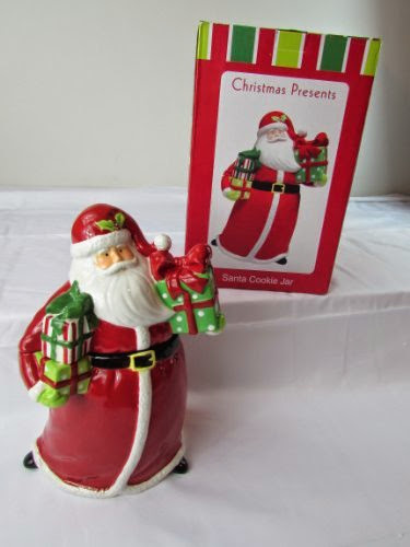  Certified International Christmas Presents Santa Cookie Jar