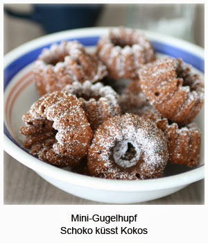 Mini Gugelhupf Schoko küsst Kokos Mini Gugelhupf Schoko küsst Kokos