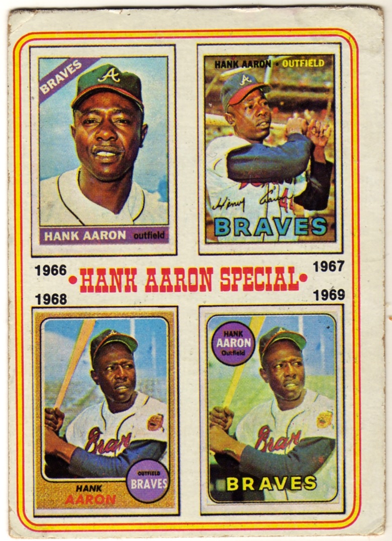  1974 Topps Regular (Baseball) Card# 4 Hank Aaron 1962