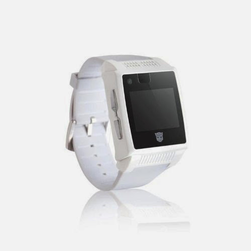  2013 New style Mini Ultrathin Touch screen Waterproof Children Transformers Wristwatch Mobile phone (White)