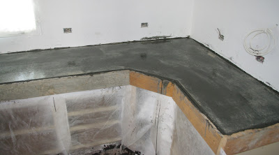 Diy concrete countertops poured in place
