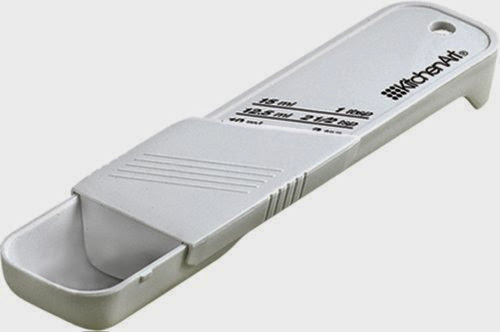 KitchenArt Plastic Adjust-a-Tablespoon, White