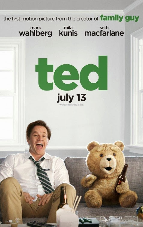 Poster Of Ted (2012) Full Movie Hindi Dubbed Free Download Watch Online At Alldownloads4u.Com