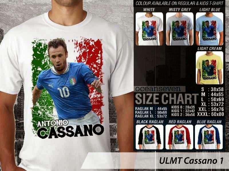 Kaos bola Cassano 1 piala dunia