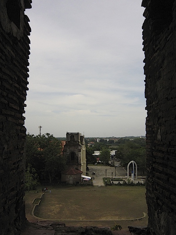 view from the bell tower of St. Augustine Church in Bantay, Ilocos Sur