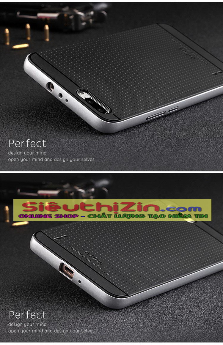 Ốp lưng silicon kèm viền kim loại cho Huawei Honor 6 Plus Huawei Honor 6X