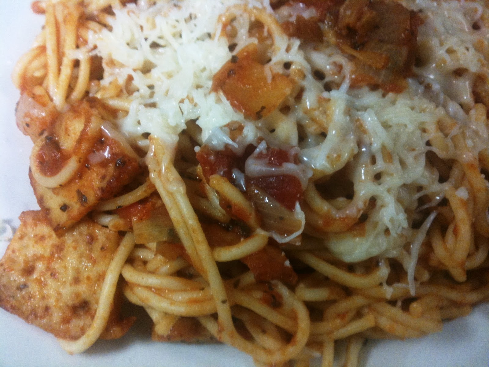 Bingingforfood Asian Fusion Fish Cake Spaghetti