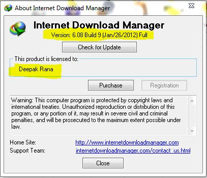 Internet Download Manager v6.08 Build 9 Final | Full Version | 4.38 MB