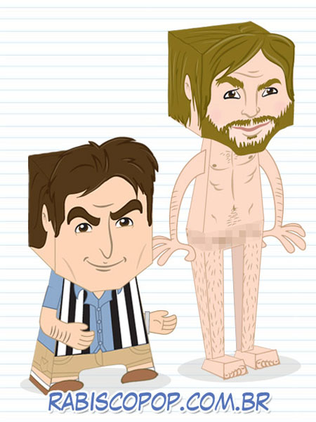 Two and Half Men Papercraft