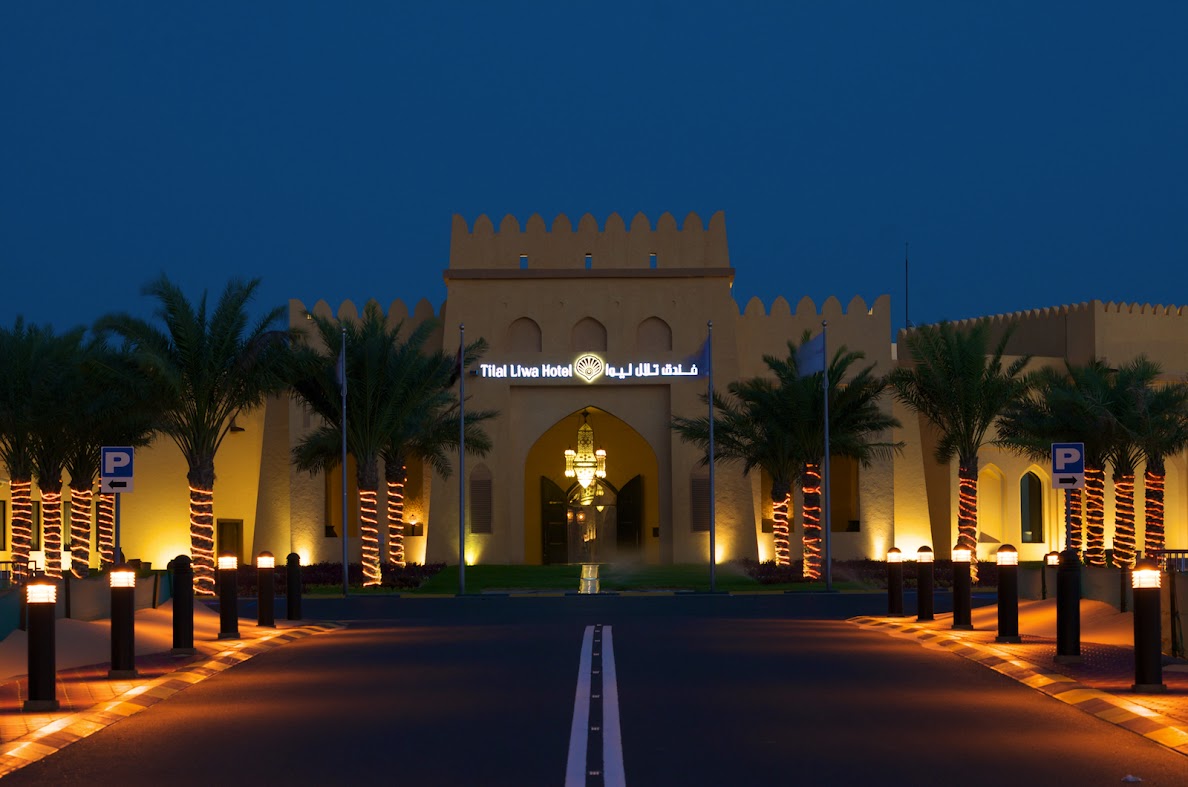 Tilal Liwa Hotel in Abu Dhabi desert with BMW X5