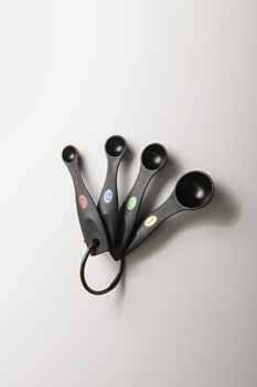 Measuring Spoons 4 PC Set - Black