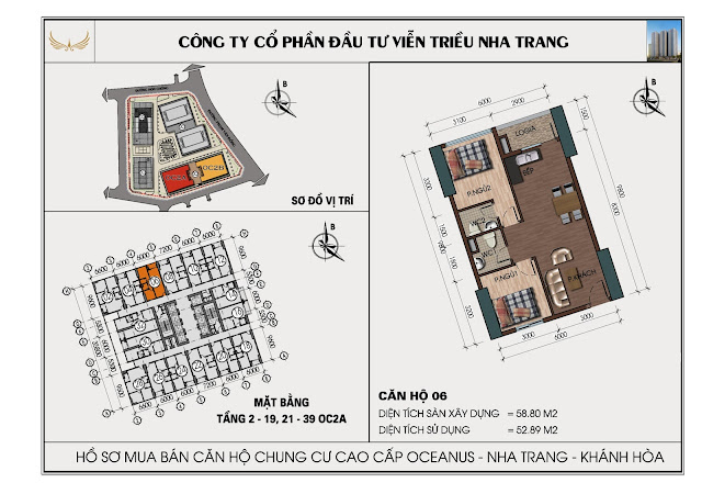 Căn Hộ Số 06 Chung Cư  OC2A OCEANUS Viễn Triều Nha Trang