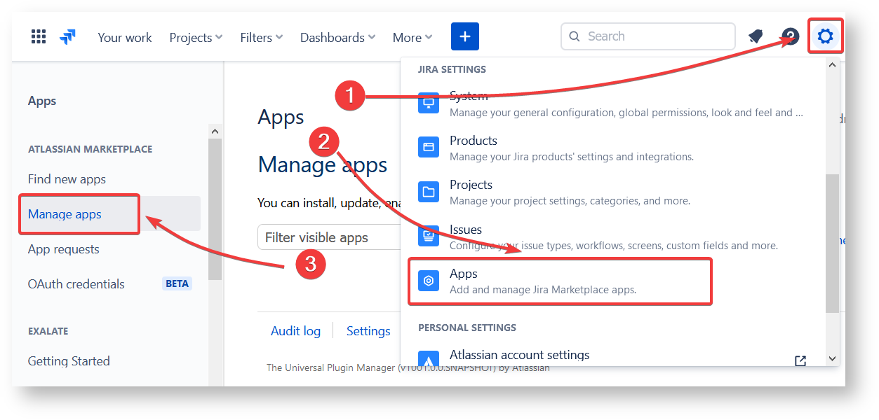 Apps in Jira