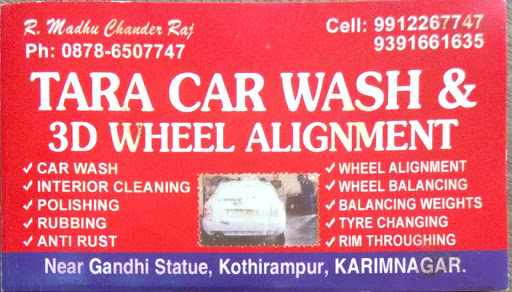 Tara Car Wash & Grooming, 8-6-76/C, Hyderabad Rd, Kothirampur, Karimnagar, Telangana 505001, India, Car_Service, state TS