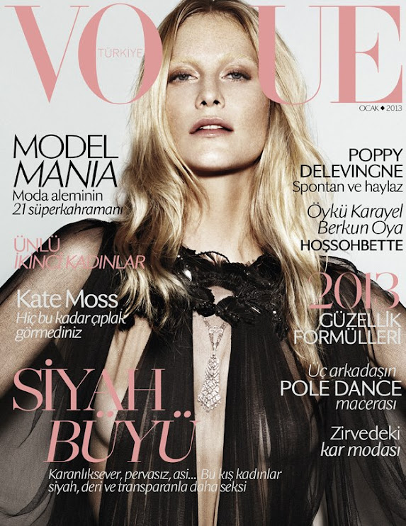 Poppy Delevingne portada de Vogue Turquía (enero 2013)