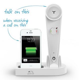 Good Call iG1HD Bluetooth Wireless High-Definition (HD) Audio Handset & iPhone Docking Station, White (works with iPhone 5, 4, 4S, 3, 3S, Android & all Bluetooth devices)