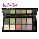 NYX 10 Color Eye Shadow Palette สี ECP ECGR BEAUTIFUL GREEN EYES ปลีก ส่ง ราคาถูก มีรีวิว review