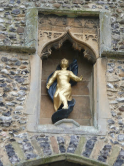 Figure set in the tower of Ufford church
