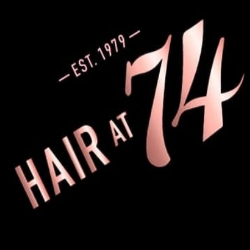 Hair at 74 logo