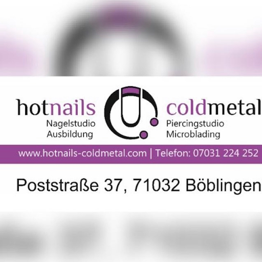 hotnails-coldmetal Nagelstudio,Piercingstudio,Microblading logo