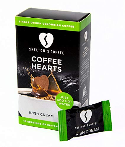 Shelton's Coffee Hearts Irish Cream 10 Sachets Box