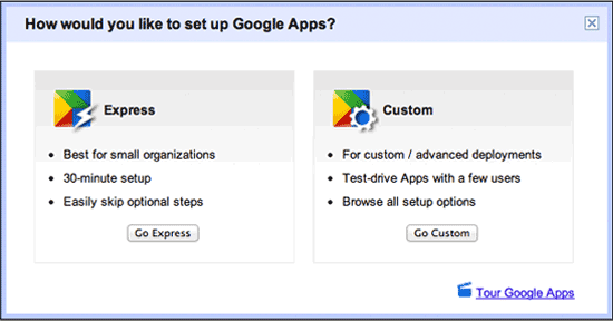 Google Apps Standard for Free.