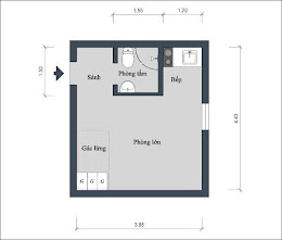 Căn hộ 17m² của chàng độc thân mê sách