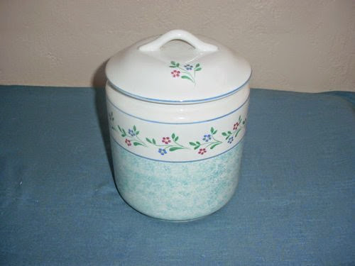  Porcelain Bernarda Canister Type Cookie Jar
