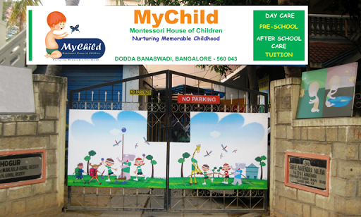 MyChild Montessori House of Children, 726/1, Dodda Banaswadi main road, opp. Vijaya Bank Colony main road,, Green Park Layout, Dodda Banaswadi,, Bengaluru, Karnataka 560043, India, Child_Care_Centre, state KA