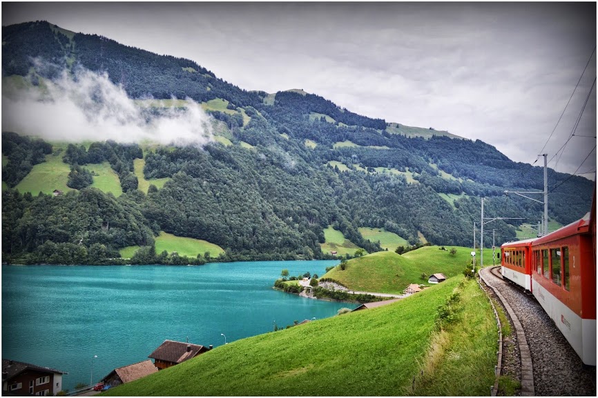 Train ride to Lucerne