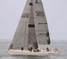 J/120 Shenanigans sailing Santa Barbara to King Harbor Race