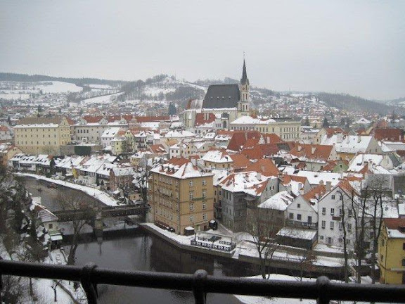 Old town from Cesky Krumlov castle