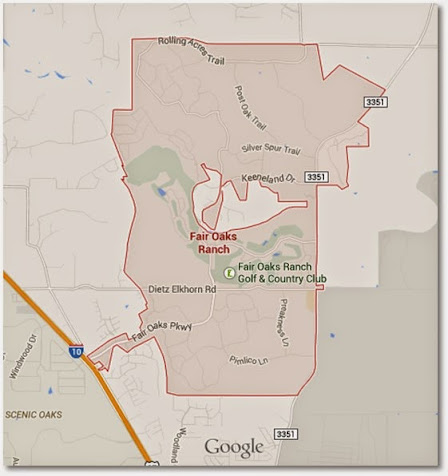 Fair Oaks Ranch, TX 78015 Map