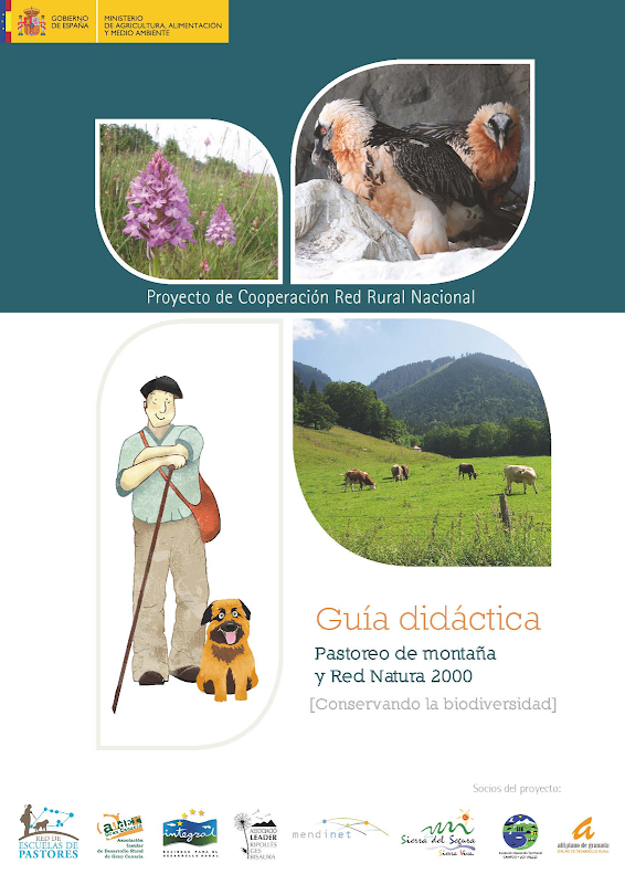 Ilustraciones y diseño de la Guía didáctica. Pastoreo de montaña y Red Natura 2000