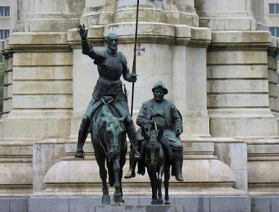 Resultado de imagen de estatua de don quijote madrid