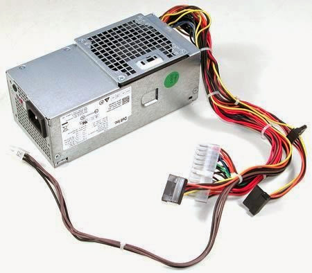  Genuine Dell OEM 250 Watt Power Supply Unit for Inspiron 530s, 620s, Vostro 220s Slim Model, Part Number: 3WFNF AC250NS-00 PCA038