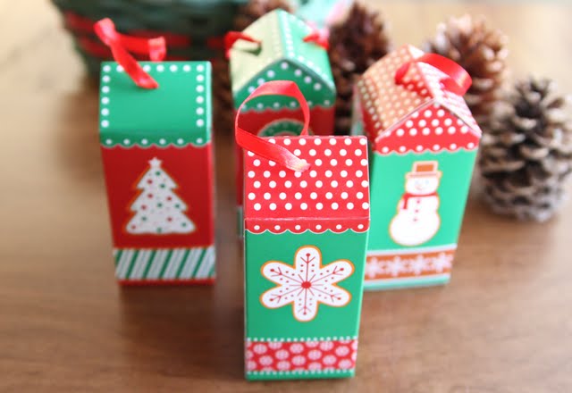 photo of three biscoff cookie ornaments