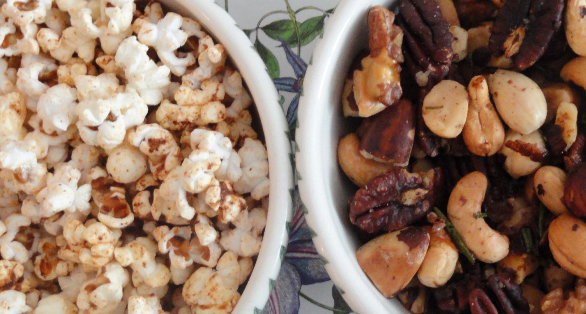 Popcorn, Nuts, Rice Crackers Snack Mix