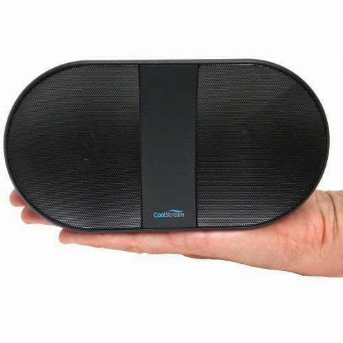  CoolStream Portable Bluetooth Speaker. Wireless Speaker for iPhone, iPad, Samsung, HTC and Bluetooth Enabled Phones and Tablets. Line-in Jack for iPod and MP3 Players. Music Playback from USB  &  SD Card.