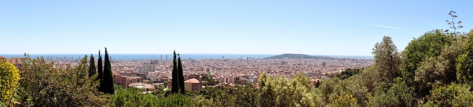 Fin utsikt över Barcelona