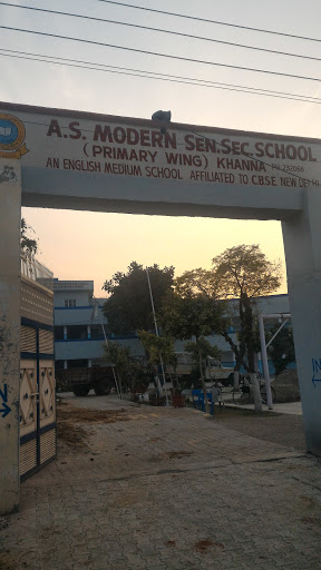 A. S. Modern School Junior Wing, Khanna,, Ravi Das Puri Muhalla, Anant Nagar, Khanna, Punjab 141401, India, Government_School, state PB