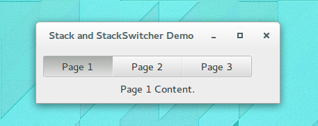 Stack & StackSwitcher Example