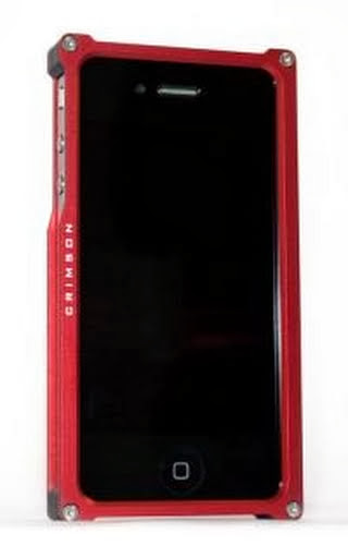 Aluminum Frame Case for iPhone 4/4s, (red)