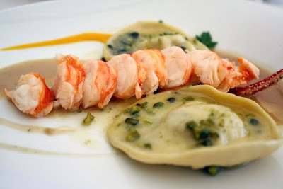 Lobster ravioli at Restaurant Nautika in Dubrovnik Croatia