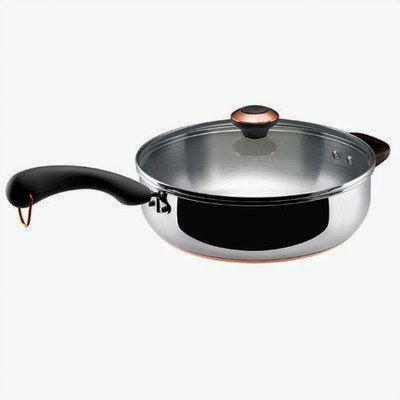  Paula Deen Stainless Steel 4-qt. Saute Pan with Lid