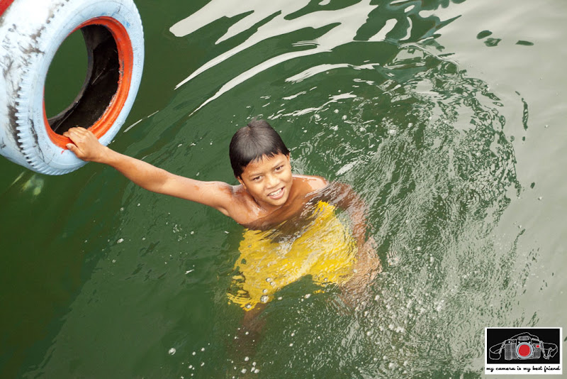 Tomak_North Sumatra_Lake Toba_Samosir Island_Indonesia_Boy in the Lake