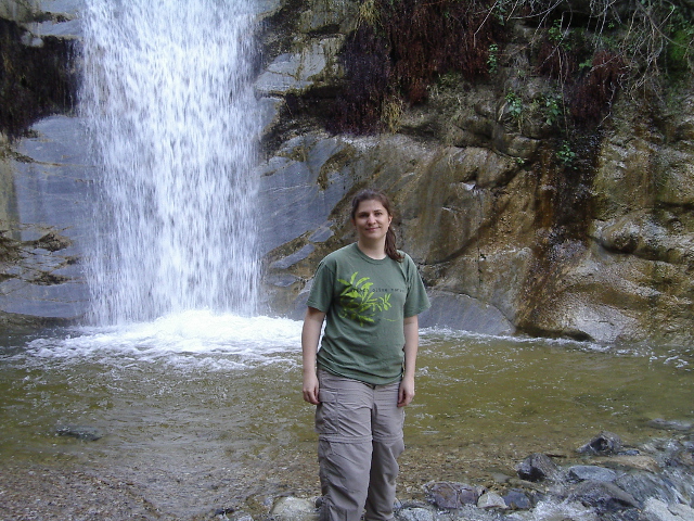 me in front of the waterfall