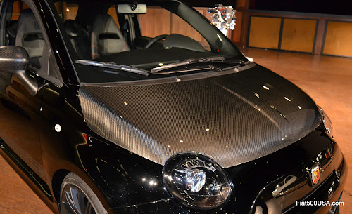 Fiat 500 Abarth carbon fiber hood