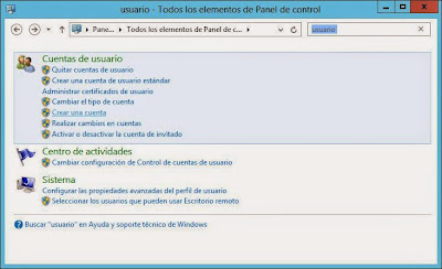 Crear usuario administrador en W2012 para no usar el propio usuario 